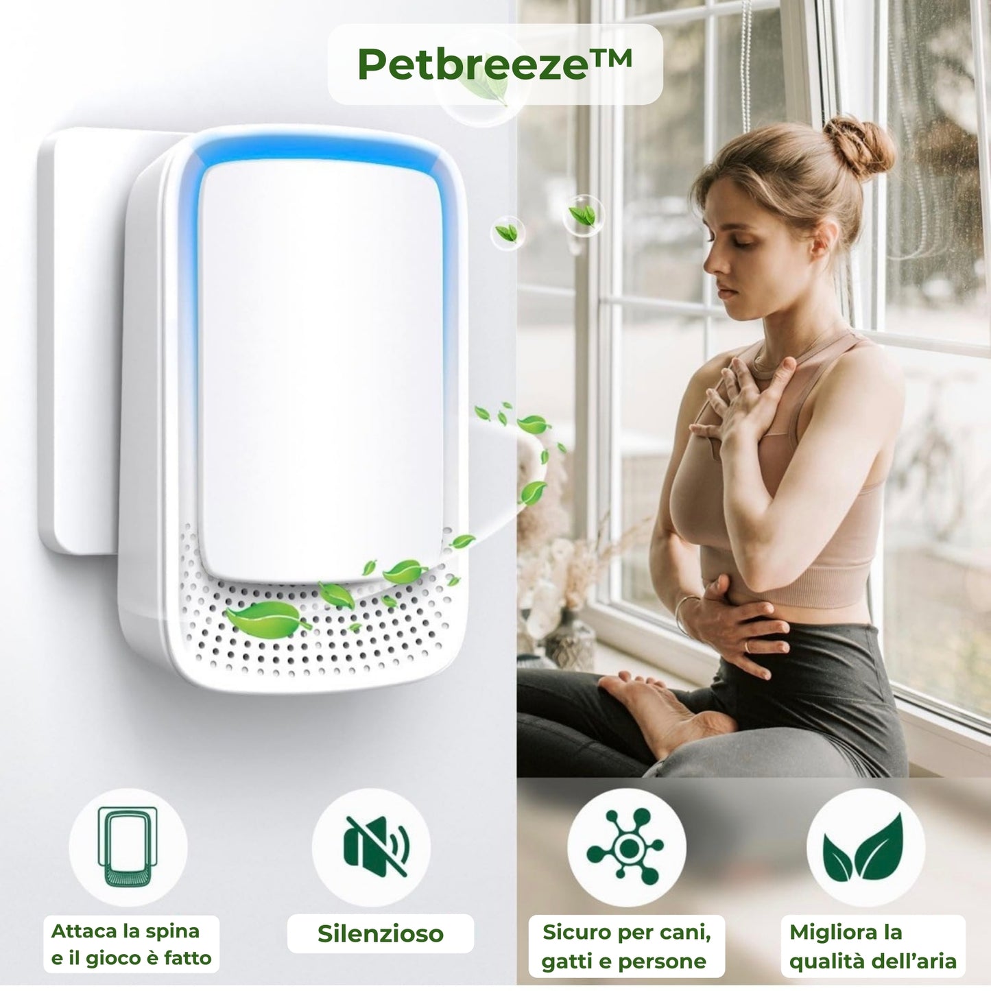 PetBreeze™ – Elimina odori e purifica l’aria in casa con animali 🐾