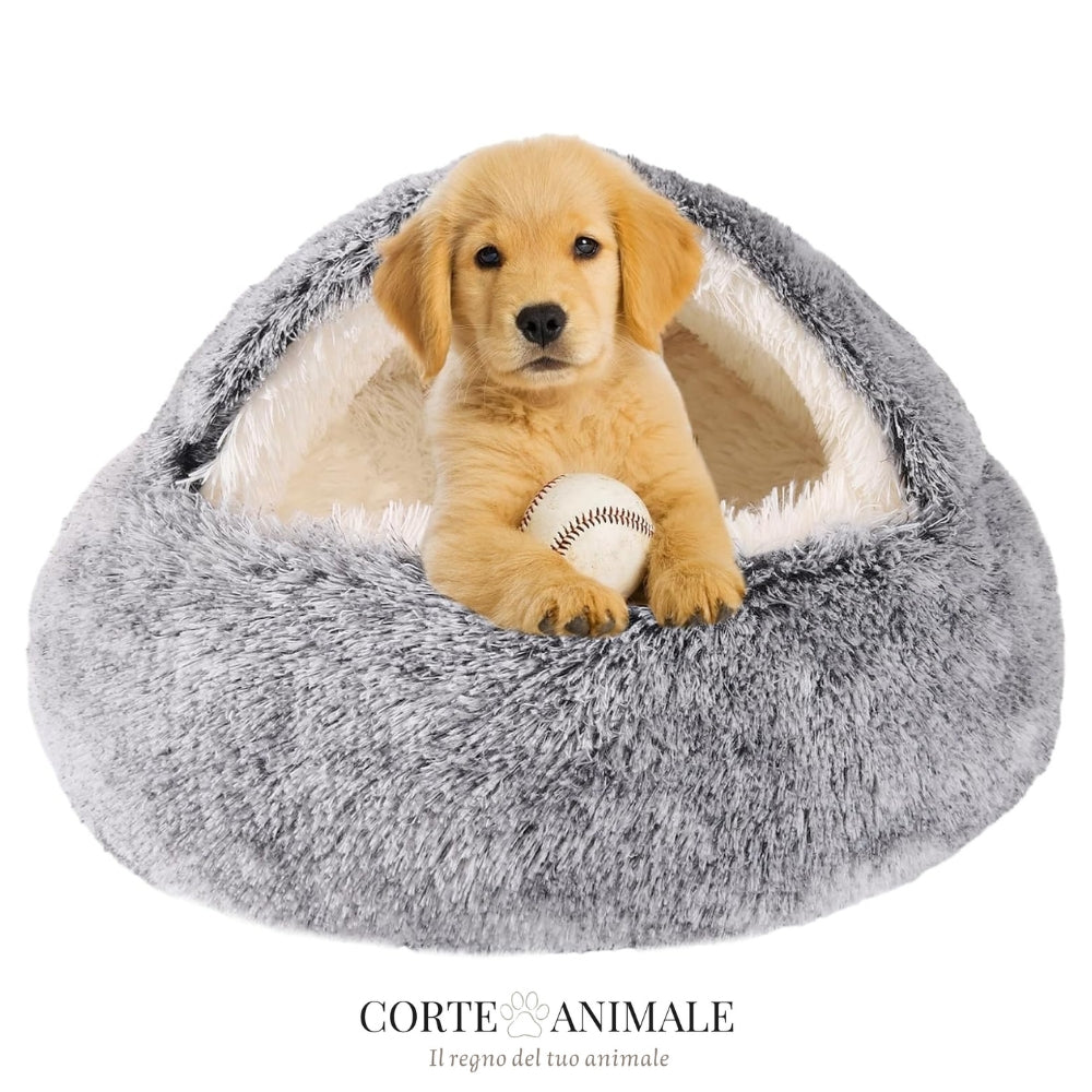 Fluffy™️- Cusino morbido per animali con tetto