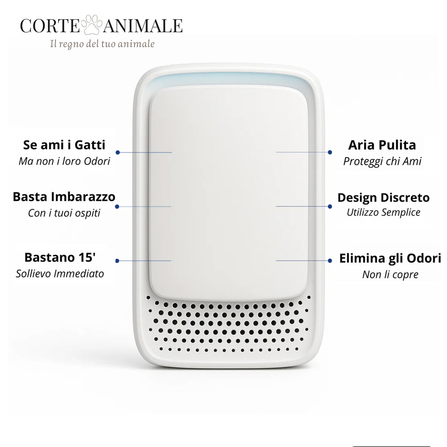 PetBreeze™ – Elimina odori e purifica l’aria in casa con animali 🐾